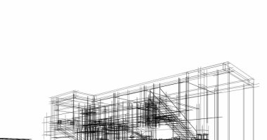 soyut mimari duvar kağıdı tasarımı, dijital konsept arkaplan