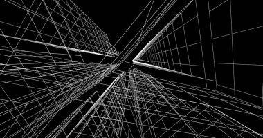 soyut mimari duvar kağıdı tasarımı, dijital konsept arkaplan