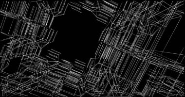 soyut mimari duvar kağıdı tasarımı, dijital konsept arkaplan