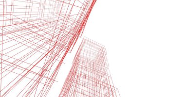 soyut mimari duvar kağıdı tasarımı, dijital konsept arkaplan