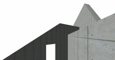 minimal geometrik şekiller, mimari çizgiler