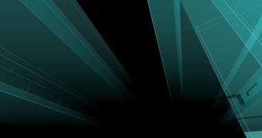 minimal çizim sanatı, geometrik mimari binalar tasarımı