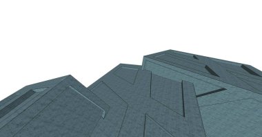 minimal geometrik şekiller, mimari çizgiler