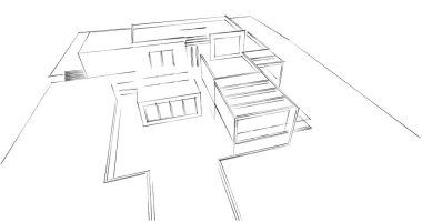 soyut mimari duvar kağıdı tasarımı, dijital konsept arkaplan