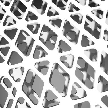 Mimari sanat konseptinde soyut çizgiler, minimum geometrik şekiller. 