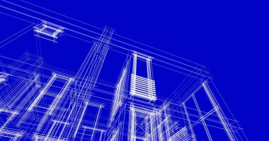 soyut mimari duvar kağıdı tasarımı, dijital konsept arkaplan