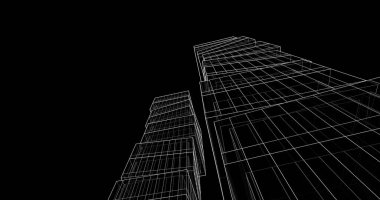 soyut mimari duvar kağıdı tasarımı, dijital konsept arkaplan