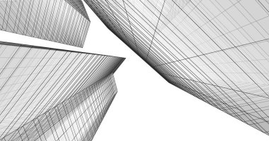 soyut mimari duvar kağıdı tasarımı, dijital konsept arkaplan