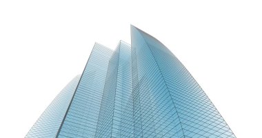 Arkaplanda mimari bina 3d illüstrasyon