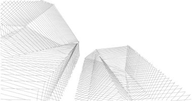 soyut mimari duvar kağıdı tasarımı, dijital konsept arkaplan