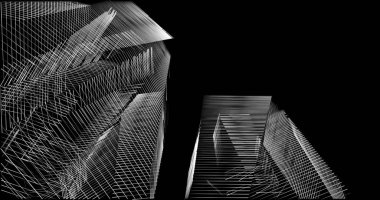 soyut mimari duvar kağıdı tasarımı, dijital konsept arkaplan