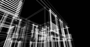 soyut mimari duvar kağıdı tasarımı, dijital konsept arkaplan