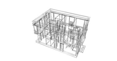 soyut mimari duvar kağıdı tasarımı, dijital konsept arkaplan