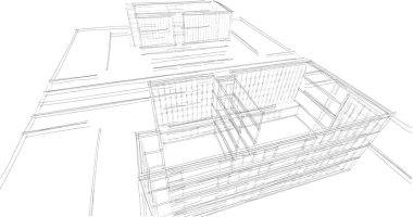soyut mimari duvar kağıdı tasarımı, dijital konsept arkaplan