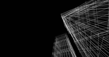 soyut mimari duvar kağıdı tasarımı, dijital konsept arkaplan