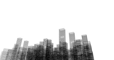 soyut mimari duvar kağıdı tasarımı, dijital konsept arkaplan