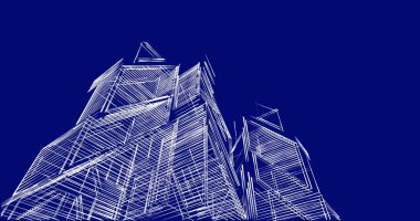 minimal geometrik şekiller, mimari çizgiler