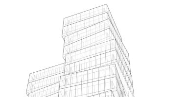 soyut mimari duvar kağıdı tasarımı, dijital konsept arkaplan