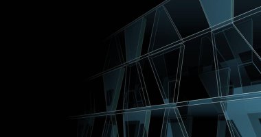 soyut mimari duvar kağıdı tasarımı, dijital konsept arkaplan