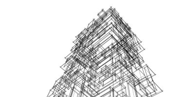 soyut mimari duvar kağıdı tasarımı, dijital konsept arkaplan