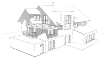 soyut mimari duvar kağıdı tasarımı, dijital konsept arkaplan