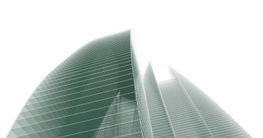 Arkaplanda mimari bina 3d illüstrasyon