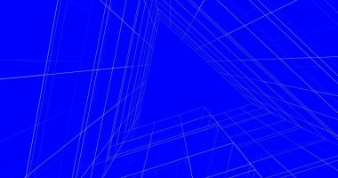 Mimari sanat konseptinde soyut çizgiler, minimum geometrik şekiller. 