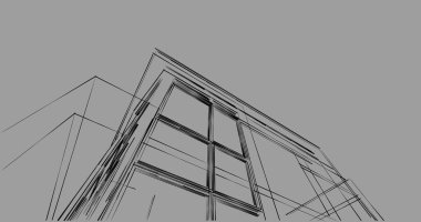 soyut mimari duvar kağıdı tasarımı, dijital konsept arkaplan