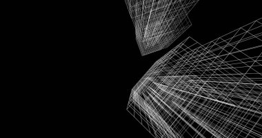 soyut mimari duvar kağıdı tasarımı, dijital konsept arkaplan