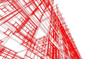 soyut mimari duvar kağıdı tasarımı, dijital konsept arkaplan