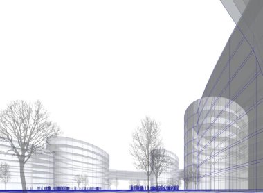 soyut mimari duvar kağıdı tasarımı, dijital konsept arkaplan