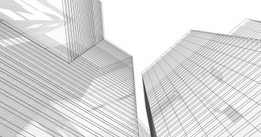 soyut mimari duvar kağıdı tasarımı, dijital konsept arkaplan