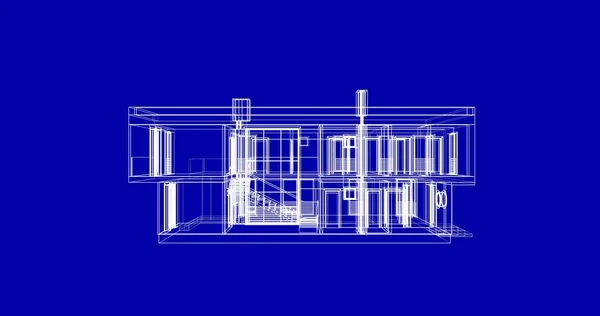 Disegno Astratto Carta Parati Architettonica Sfondo Concetto Digitale — Foto Stock