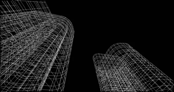 Абстрактный Архитектурный Дизайн Обоев Цифровой Концепт Фон — стоковое фото