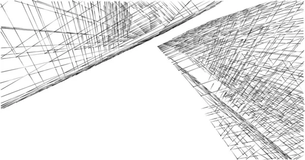 Abstrakcyjny Projekt Tapety Architektonicznej Cyfrowe Tło Koncepcyjne — Zdjęcie stockowe