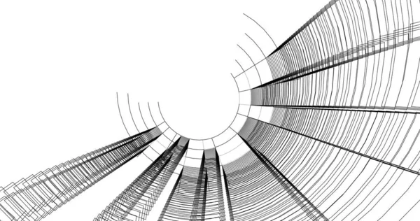 Abstrakti Arkkitehtoninen Tapetti Suunnittelu Digitaalinen Konsepti Tausta — kuvapankkivalokuva