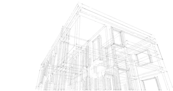 Geometrisch Ontwerp Van Gebouwen — Stockfoto