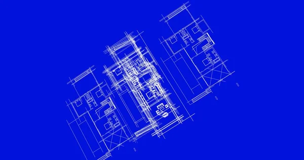 Abstrakt Arkitektonisk Tapet Design Digitalt Koncept Bakgrund — Stockfoto