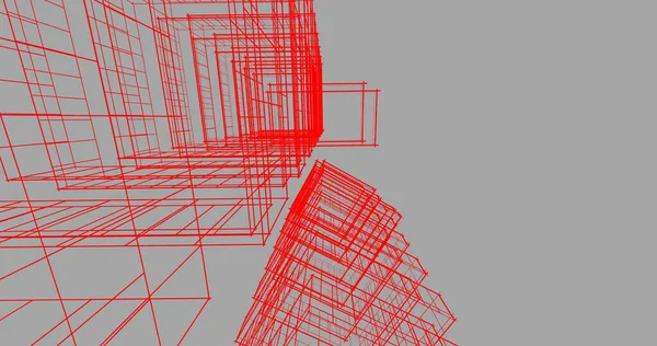 Абстрактный Архитектурный Дизайн Обоев Цифровой Концепт Фон — стоковое фото