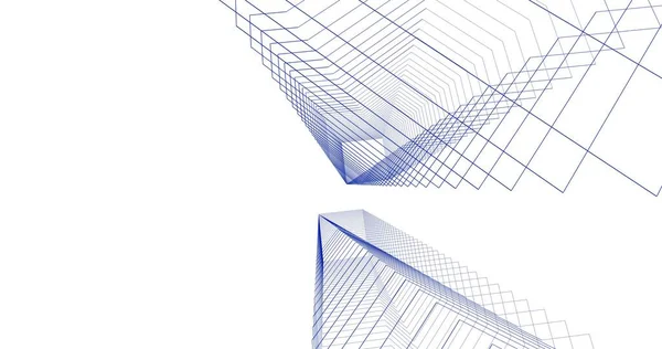 Abstrakte Skillelinjer Arkitektonisk Kunstbegrep Minste Geometriske Form – stockfoto