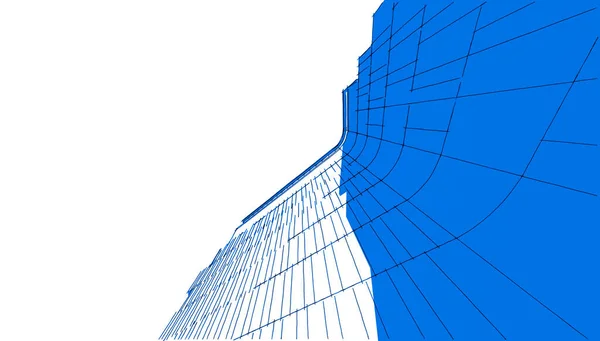 Geometrické Architektonické Tvary Budov — Stock fotografie