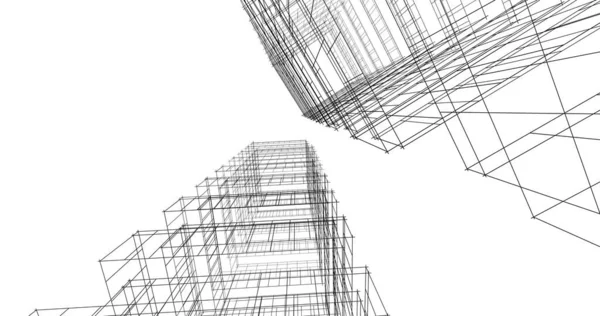Абстрактный Архитектурный Дизайн Обоев Цифровой Концепт Фон — стоковое фото