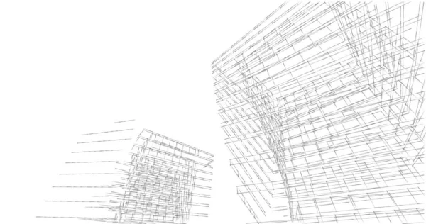 Абстрактный Архитектурный Дизайн Обоев Цифровой Концепт Фон — стоковое фото