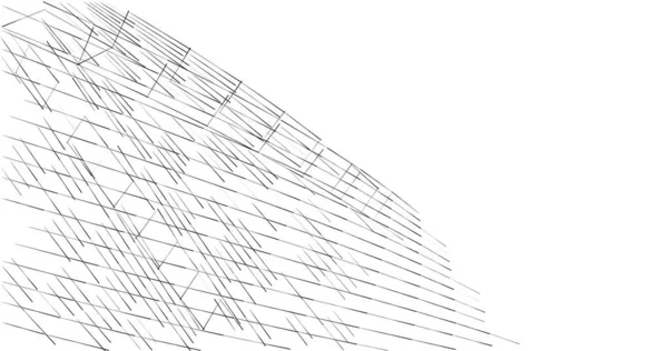 Абстрактные Чертежи Архитектурном Искусстве Минимальные Геометрические Формы — стоковое фото