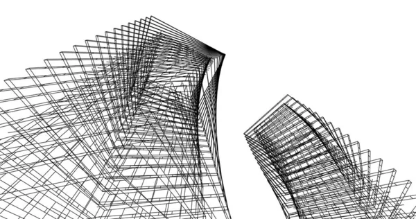 Абстрактный Архитектурный Дизайн Обоев Цифровой Концепт Фон — стоковое фото