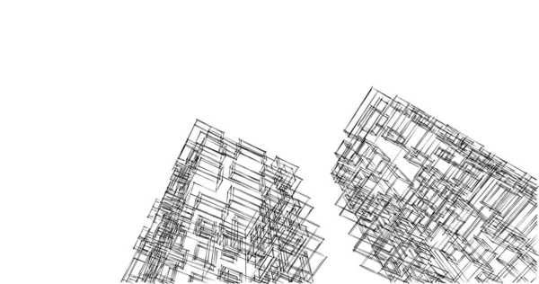 Абстрактный Архитектурный Дизайн Обоев Цифровой Концепт Фон — стоковое фото