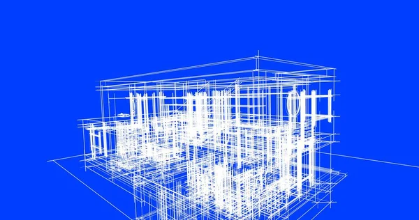 抽象的な建築壁紙のデザインデジタルコンセプトの背景 — ストック写真