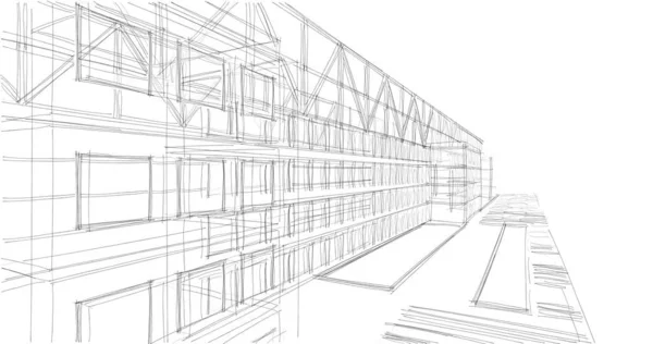 Абстрактный Архитектурный Дизайн Обоев Цифровой Концепт Фон — стоковое фото