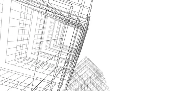 Абстрактный Архитектурный Дизайн Обоев Цифровой Концепт Фон — стоковое фото