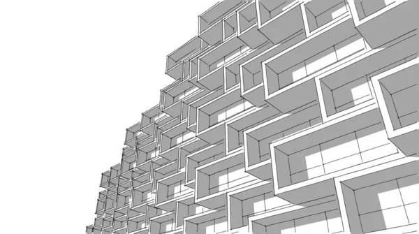 Абстрактный Архитектурный Дизайн Обоев Цифровой Концепт Фон — стоковое фото